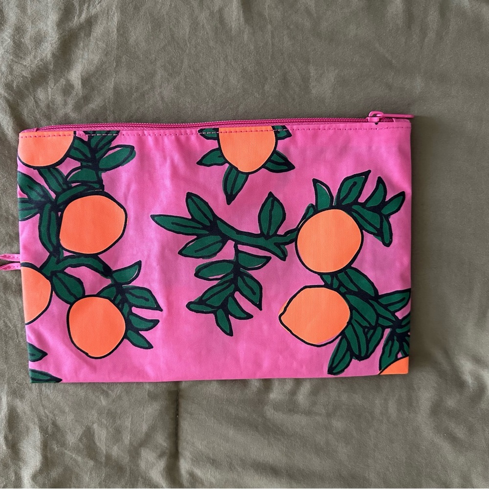 BAGGU Large Flat Pouch Orange Tree